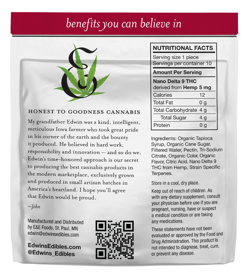 5mg THC Fast Acting Gummies | Black Cherry Slurricane