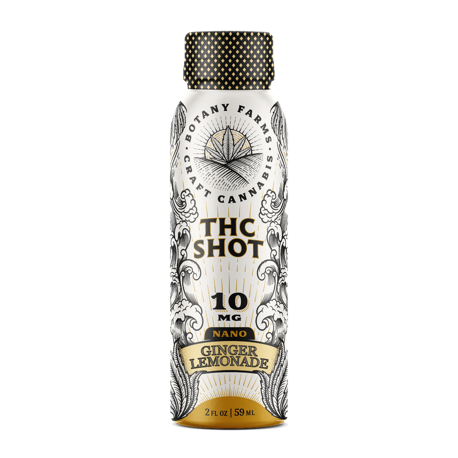 10mg Fast Acting THC Shot | Ginger Lemonade