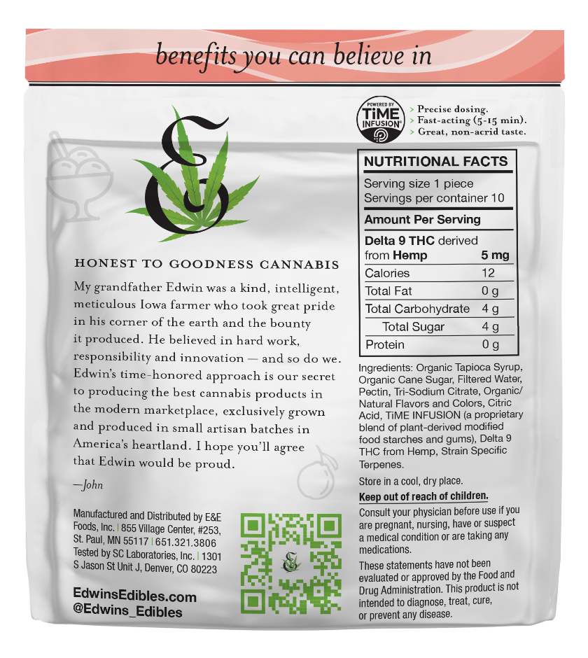 5mg THC Fast Acting Gummies | Guava Gelato