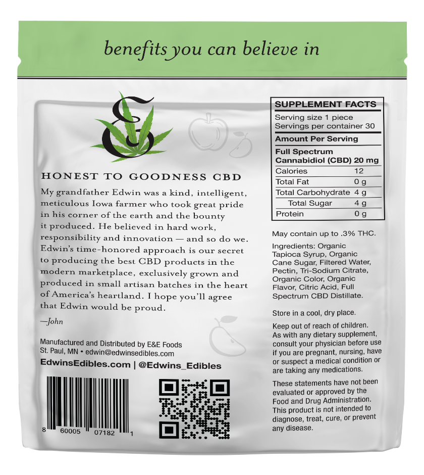 20mg CBD Gummies | Sour Apple