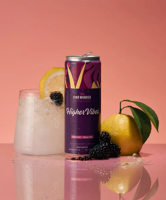 10mg THC + 10mg CBG Seltzer | Blackberry Lemon