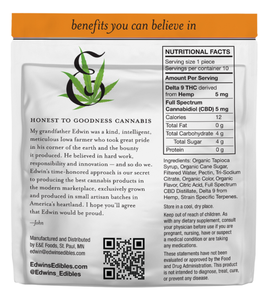 5mg THC & 5mg CBD Gummies | Mimosa