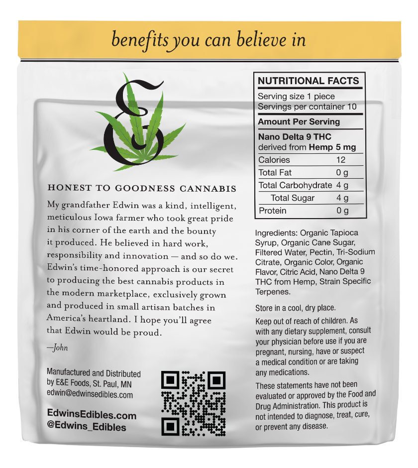 5mg THC Fast Acting Gummies | Pineapple Express