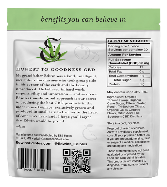 20mg CBD Gummies | Sour Apple