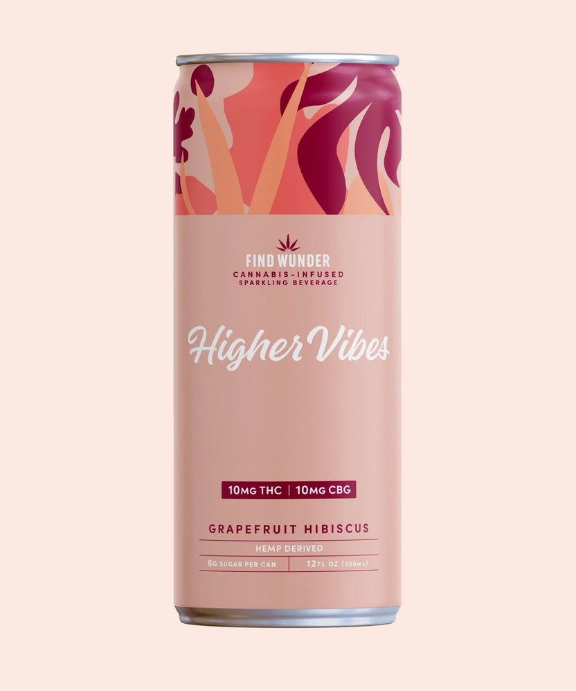 10mg THC + 10mg CBG Seltzer | Grapefruit Hibiscus