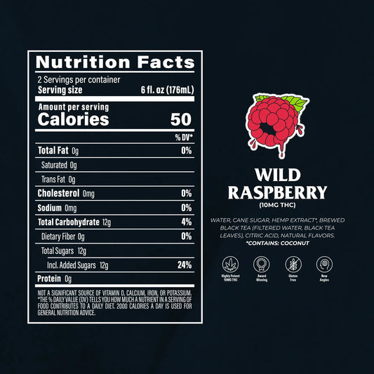 10mg THC Beverage | Wild Raspberry